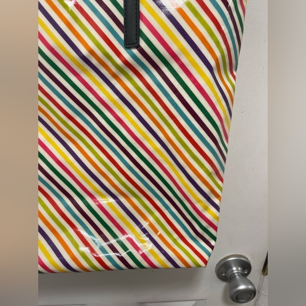 Kate Spade Multicolor Diagonal Stripe Tote - Picture 5 of 11